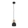 Suspension métal bois Ø 11,5 cm petit E27 Scandinave