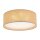 Plafonnier Boho rond Ø 45 cm H : 13 cm plat jute 2x E27