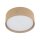 Plafonnier Boho rond Ø 45 cm H : 13 cm plat jute 2x E27