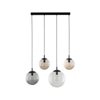 Lampe à suspendre verre fumé L : 87 cm H :...