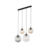Lampe à suspendre verre fumé L : 87 cm H :...