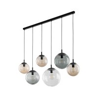 Lampe à suspendre verre fumé 130 cm de long...