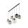 Lampe à suspendre verre fumé 130 cm de long H : max. 1,5 m réglable