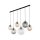 Lampe à suspendre verre fumé 130 cm de long H : max. 1,5 m réglable