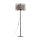 Lampadaire 158 cm Métal Jute Noir Marron E27 Moderne