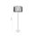 Lampadaire 158 cm Métal Jute Noir Marron E27 Moderne