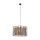 Suspension ronde Ø 50 cm 3x E27 Noir Marron Moderne