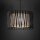 Suspension ronde Ø 50 cm 3x E27 Noir Marron Moderne