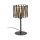 Lampe de table E27 hauteur 37 cm Ø 20 cm rond noir marron