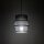 Suspension Noir E27 D : 20 cm ronde Moderne Tissu