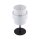 Lampe de table tissu métal 38 cm de haut noir blanc E27