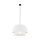 Suspension Blanc Ø 50 cm H : max. 160 cm Tissu Métal E27