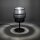 Lampe de table noire 38 cm de haut Tissu Métal E27 GREET