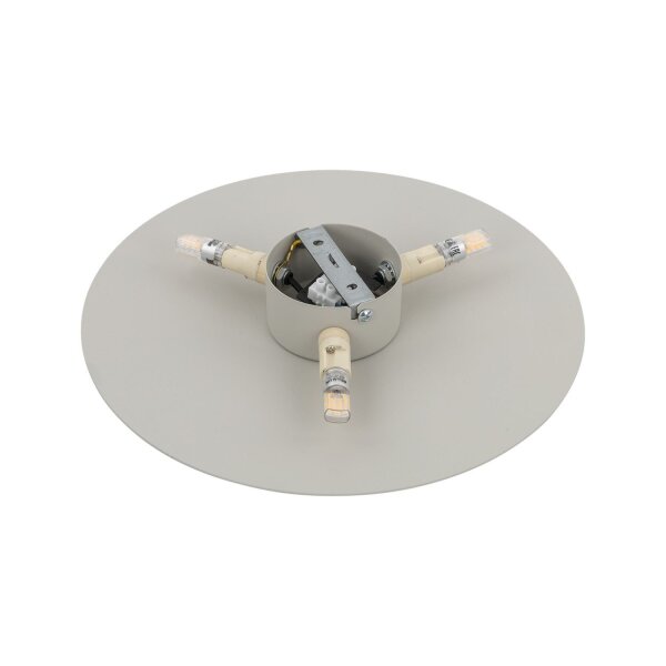 Applique ronde Ø 30 cm petite 3x G9 lumière indirecte beige