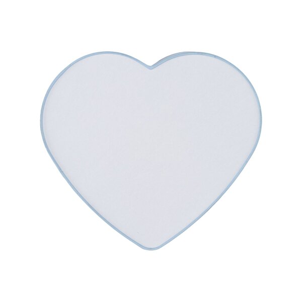 Lampe de plafond chambre denfant bleu clair blanc L : 42 cm cœur 2x E27