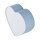 Lampe de plafond chambre denfant bleu clair blanc L : 42 cm cœur 2x E27