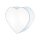 Lampe de plafond chambre denfant bleu clair blanc L : 42 cm cœur 2x E27