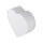 Lampe pour chambre denfant Blanc L : 42 cm Tissu 2x E27 Coeur