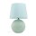 Lampe de table verre tissu 60 cm de haut menthe verte E27 DOLORES