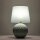 Lampe de table verre tissu 60 cm de haut menthe verte E27 DOLORES