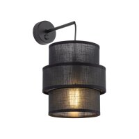 Applique avec interrupteur H : 33 cm Tissu Métal...