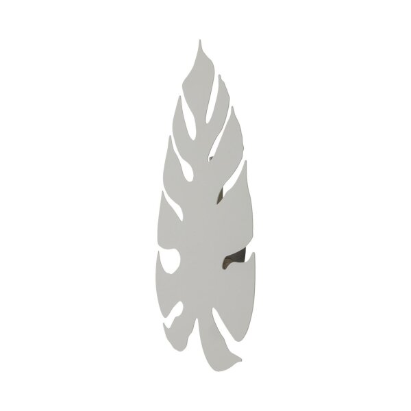 Applique Métal Beige H : 40c m Monstera feuille 3x G9
