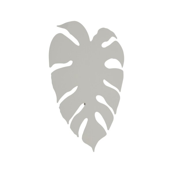 Applique Métal Beige H : 40c m Monstera feuille 3x G9