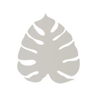 Applique M&eacute;tal Beige H : 40c m Monstera feuille 3x G9