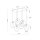 Suspension verre fumé métal L : 70 cm H : max. 1,3 m 6x E27