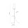 Lampadaire avec tablette Métal Tissu hauteur 170 cm E27