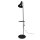 Lampadaire avec support E27 abat-jour réglable noir 138 cm