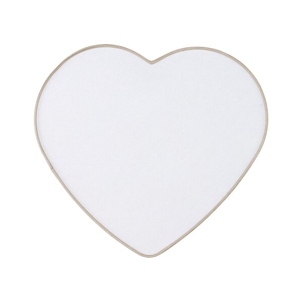 Lampe de chambre denfant Plafond Lin Cœur L : 42 cm Beige 2x E27
