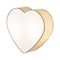 Lampe de chambre denfant Plafond Lin Cœur L : 42 cm...