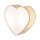 Lampe de chambre denfant Plafond Lin Cœur L : 42 cm Beige 2x E27