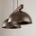Suspension Marron Métal Bois L : 83 E27 2 flammes