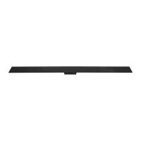 Applique murale LED M&eacute;tal noir 100 cm de long 3000...