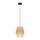 Suspension Jute Métal Ø 20 cm E27 Design Boho GREET