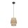 Suspension Jute Métal Ø 20 cm E27 Design Boho GREET