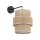 Applique avec interrupteur H : 33 cm Jute Métal E27 Moderne