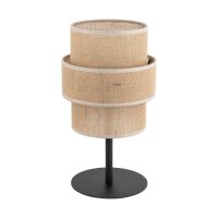 Lampe de table en jute métal 38 cm de haut...