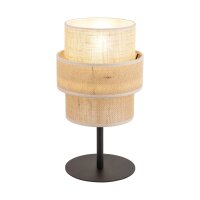 Lampe de table en jute métal 38 cm de haut...