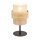 Lampe de table en jute métal 38 cm de haut Ø 20 cm Boho E27