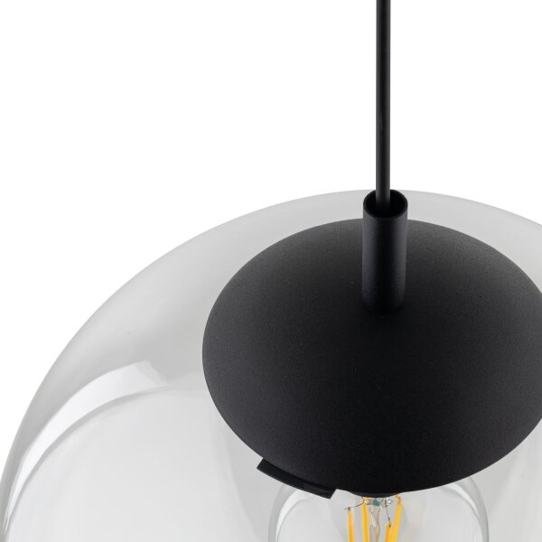 Lampe à suspendre en verre ronde Ø 35 cm H : max. 175 cm E27 Boule Abat-jour