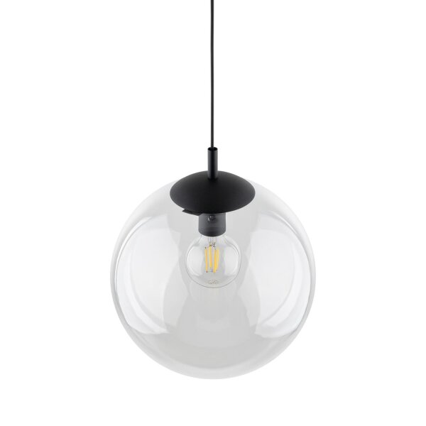 Lampe à suspendre en verre ronde Ø 35 cm H : max. 175 cm E27 Boule Abat-jour