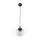 Lampe à suspendre verre métal Ø 30 cm rond E27 sphère H : max. 1,7 m