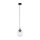 Lampe à suspendre verre métal Ø 30 cm rond E27 sphère H : max. 1,7 m