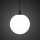 Lampe à suspendre Blanc Noir Ø 35 cm E27 Boule Verre Métal