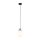 Suspension verre Boule Ø 25 cm Noir Blanc E27 BRYCE