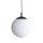 Suspension verre Boule Ø 25 cm Noir Blanc E27 BRYCE