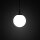 Suspension verre Boule Ø 25 cm Noir Blanc E27 BRYCE